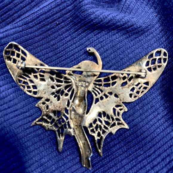 Vintage Silver filigree pin - Picture 2 of 3